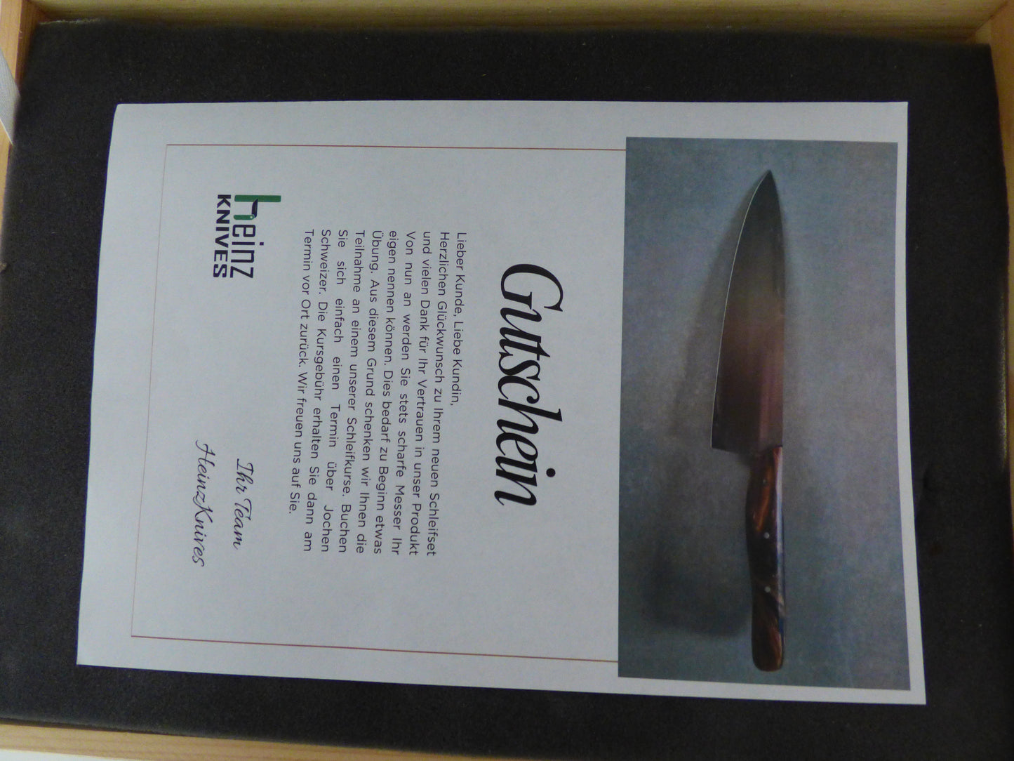 Heinz Knives Schleifsystem – Schärfe, Wissen und Handwerk in einer Box